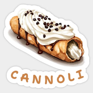 Cannoli | Italian cuisine | Dessert Sticker